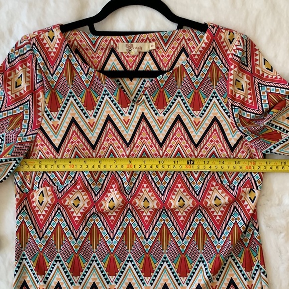 ๐บ2 for $23 ๐บ Multi-Color 3/4 Sleeve Dress - Picture 8 of 11
